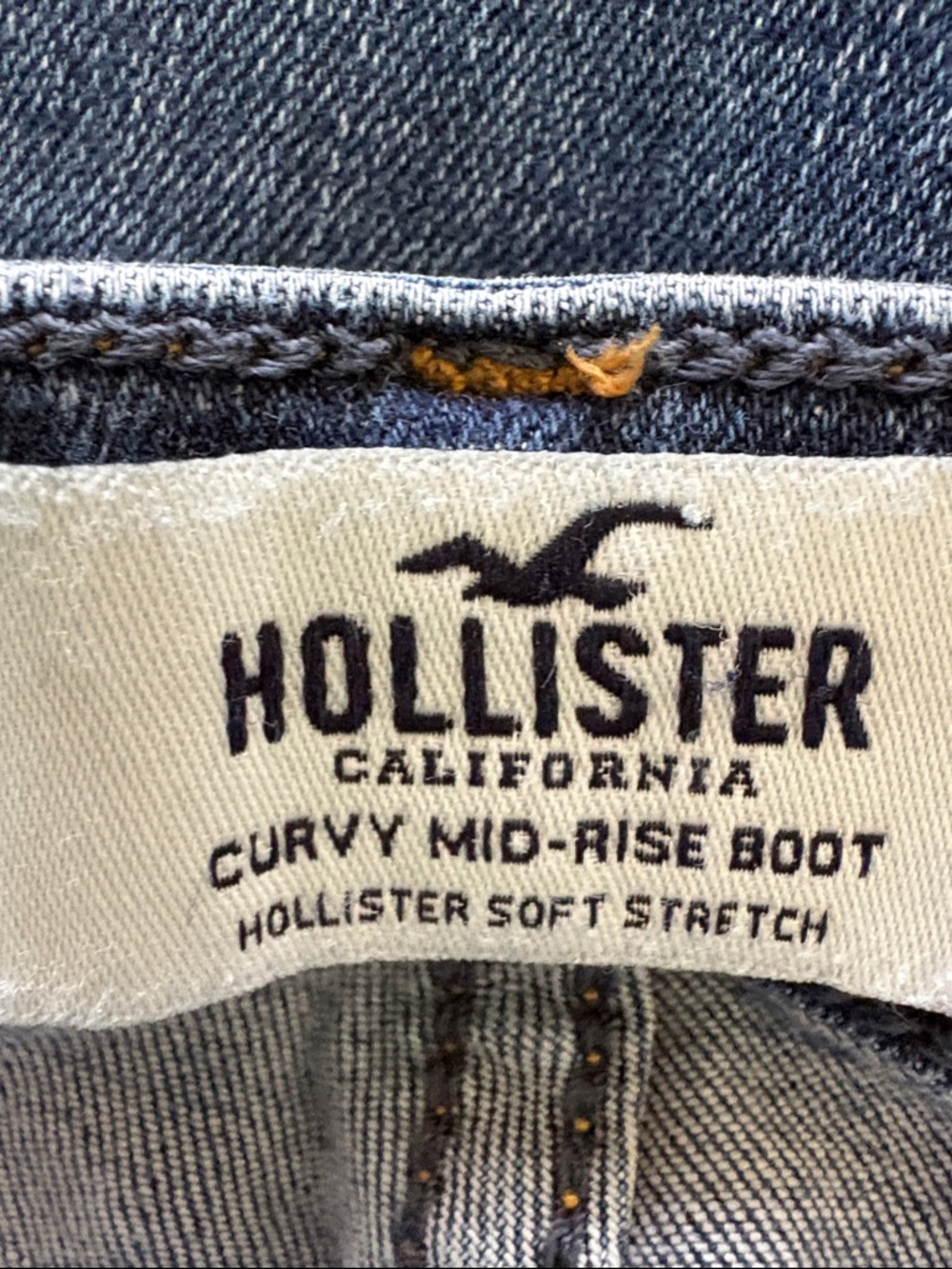 Hollister Medium Blue High-Rise Flare Jeans - Picture 8 of 10
